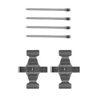 Kit d'accessoires, plaquette de frein à disque DELPHI LX0599