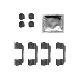 Kit d'accessoires, plaquette de frein à disque DELPHI LX0600