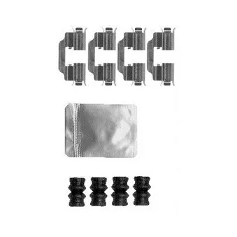 Kit d'accessoires, plaquette de frein à disque DELPHI LX0603