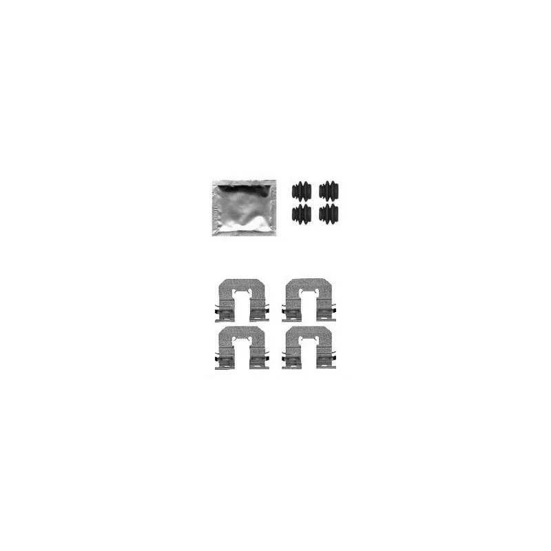 Kit d'accessoires, plaquette de frein à disque DELPHI LX0605