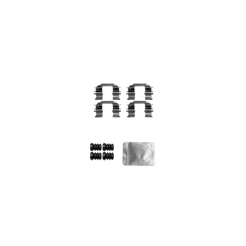 Kit d'accessoires, plaquette de frein à disque DELPHI LX0608