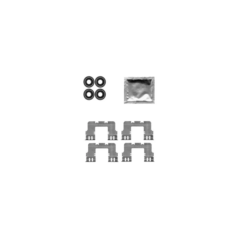 Kit d'accessoires, plaquette de frein à disque DELPHI LX0617