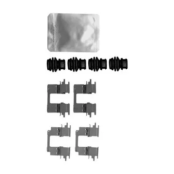 Kit d'accessoires, plaquette de frein à disque DELPHI LX0624