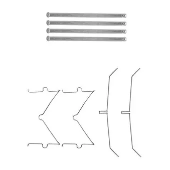 Kit d'accessoires, plaquette de frein à disque DELPHI LX0627