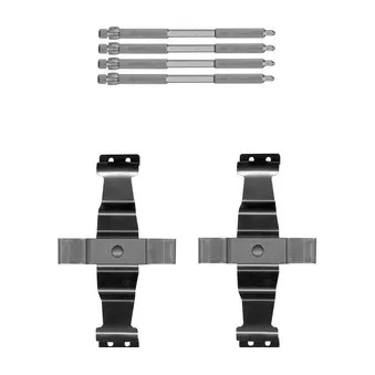 Kit d'accessoires, plaquette de frein à disque DELPHI LX0642