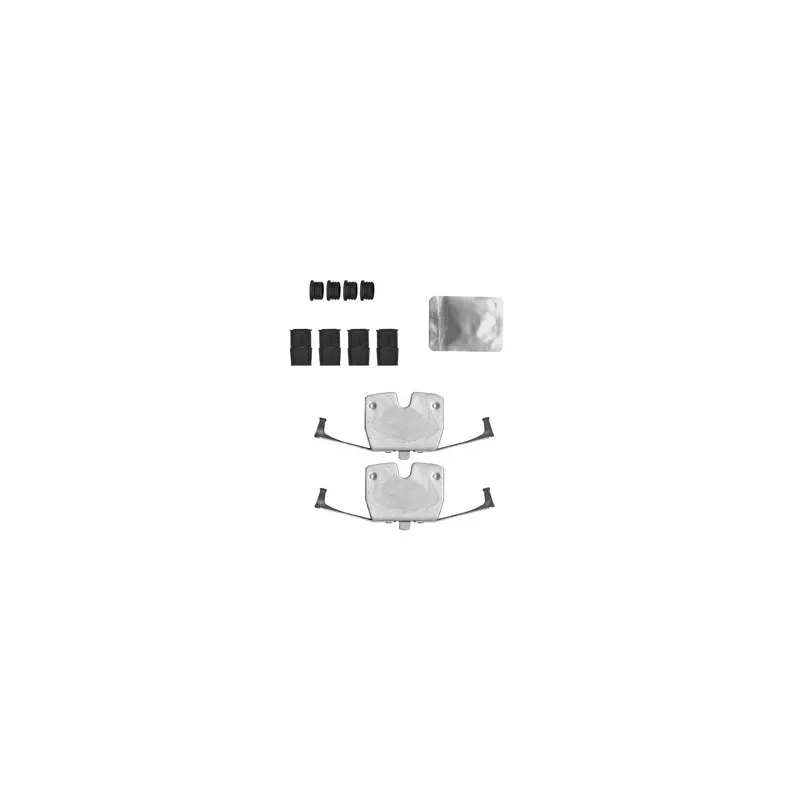 Kit d'accessoires, plaquette de frein à disque DELPHI LX0646