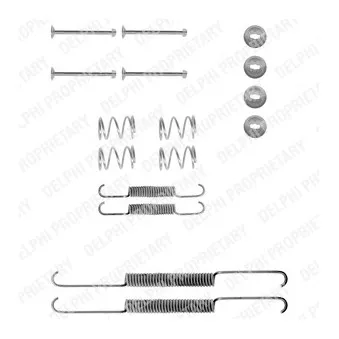Kit d'accessoires, mâchoire de frein DELPHI