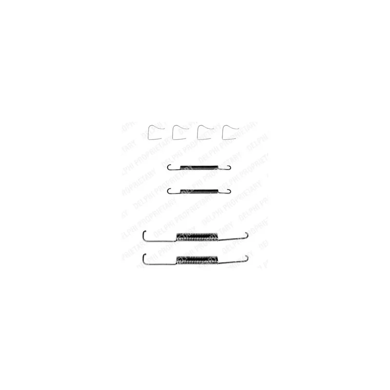 Kit d'accessoires, mâchoire de frein DELPHI LY1002