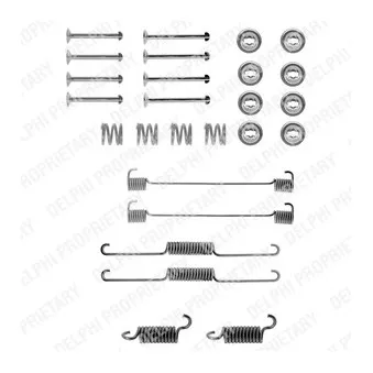 Kit d'accessoires, mâchoire de frein DELPHI LY1006