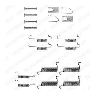 Kit d'accessoires, mâchoire de frein DELPHI LY1012