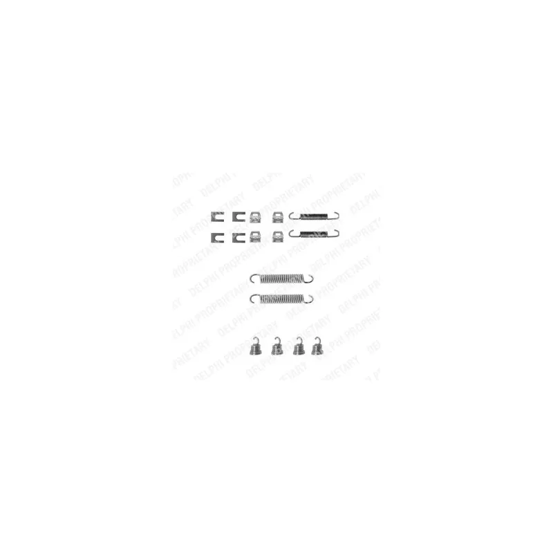 Kit d'accessoires, mâchoire de frein DELPHI LY1019