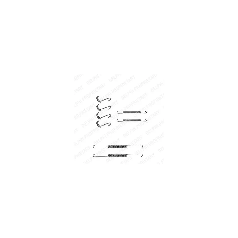 Kit d'accessoires, mâchoire de frein DELPHI LY1025