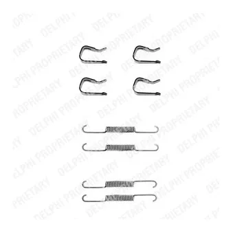 Kit d'accessoires, mâchoire de frein DELPHI LY1032