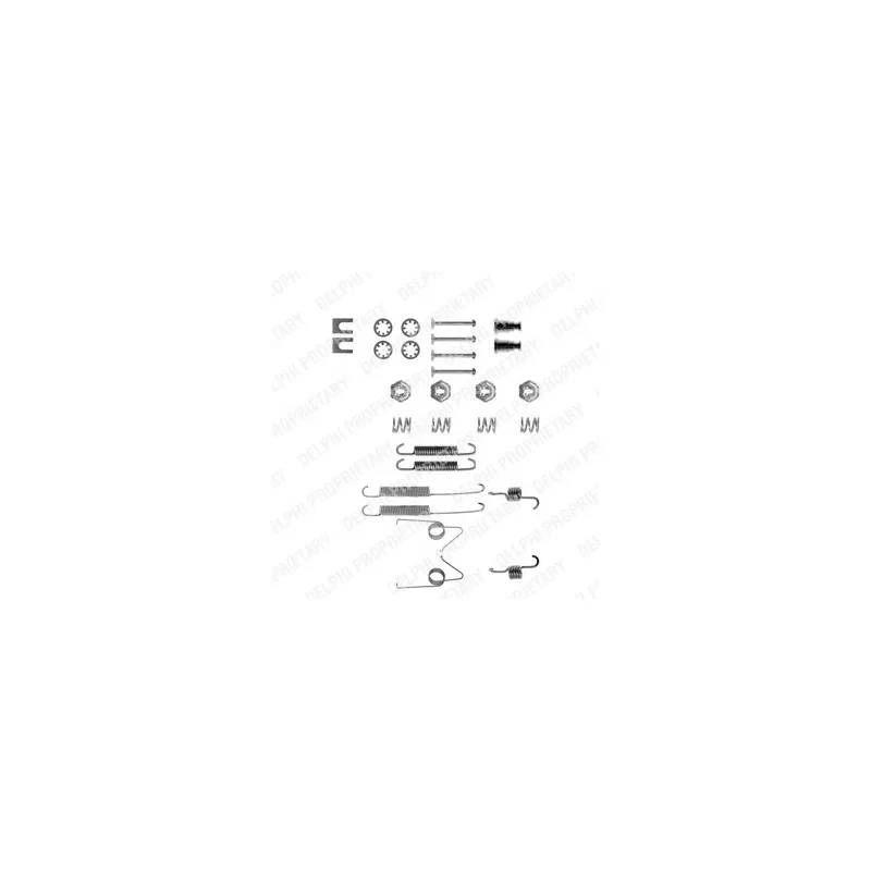 Kit d'accessoires, mâchoire de frein DELPHI LY1038