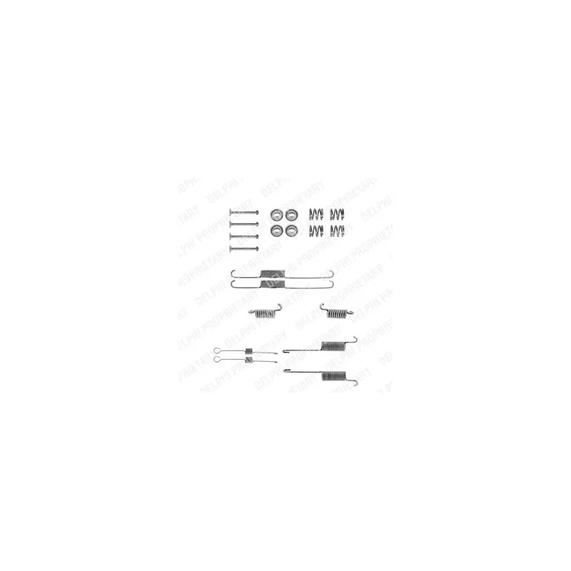 Kit d'accessoires, mâchoire de frein DELPHI LY1039