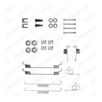 Kit d'accessoires, mâchoire de frein DELPHI LY1045