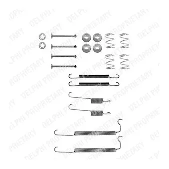 Kit d'accessoires, mâchoire de frein DELPHI LY1047