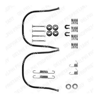 Kit d'accessoires, mâchoire de frein DELPHI LY1050