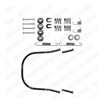 Kit d'accessoires, mâchoire de frein DELPHI