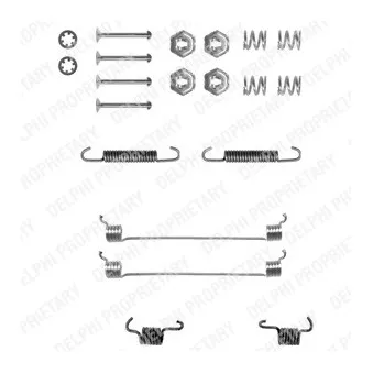 Kit d'accessoires, mâchoire de frein DELPHI LY1055