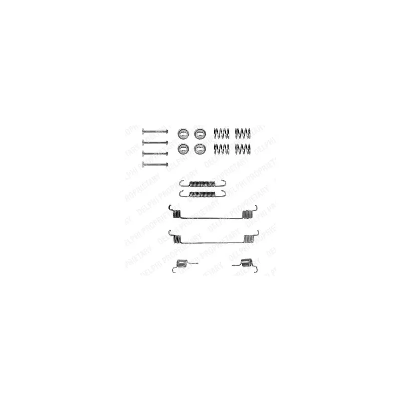 Kit d'accessoires, mâchoire de frein DELPHI LY1061