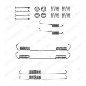 Kit d'accessoires, mâchoire de frein DELPHI LY1062
