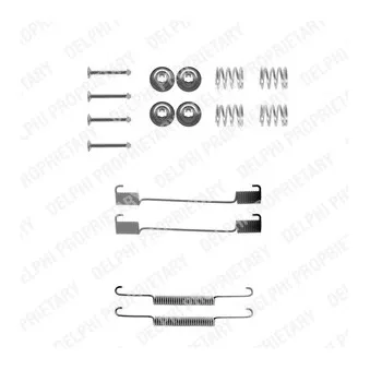 Kit d'accessoires, mâchoire de frein DELPHI