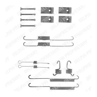 Kit d'accessoires, mâchoire de frein DELPHI LY1073