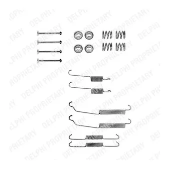 Kit d'accessoires, mâchoire de frein DELPHI LY1102