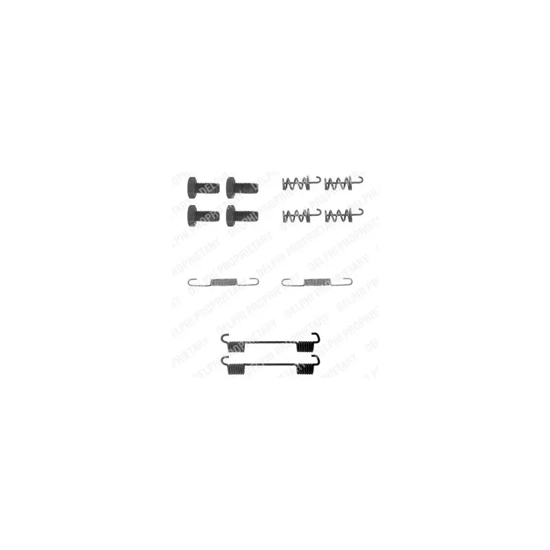 Kit d'accessoires, mâchoires de frein de stationnement DELPHI LY1104