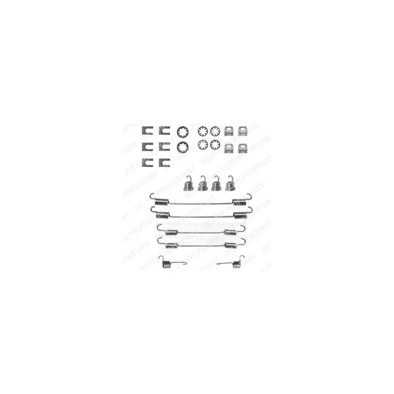 Kit d'accessoires, mâchoire de frein DELPHI LY1111