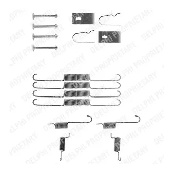 Kit d'accessoires, mâchoire de frein DELPHI LY1113