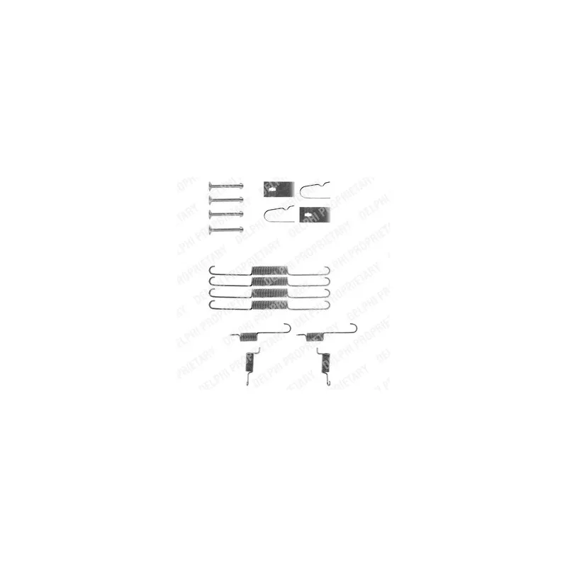 Kit d'accessoires, mâchoire de frein DELPHI LY1113
