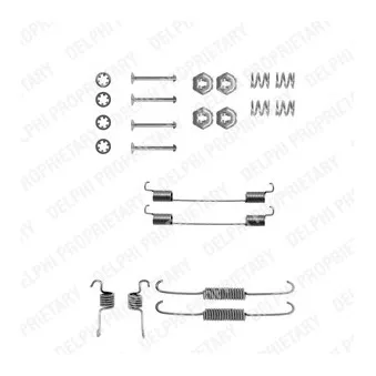 Kit d'accessoires, mâchoire de frein DELPHI LY1117