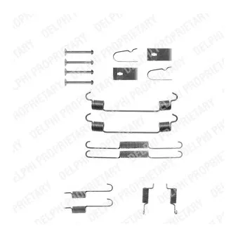 Kit d'accessoires, mâchoire de frein DELPHI LY1118
