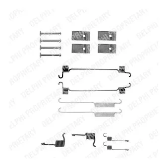 Kit d'accessoires, mâchoire de frein DELPHI LY1119