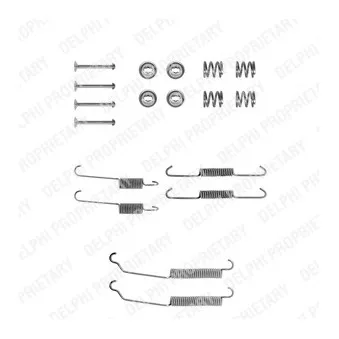 Kit d'accessoires, mâchoire de frein DELPHI