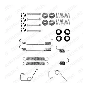 Kit d'accessoires, mâchoire de frein DELPHI LY1131