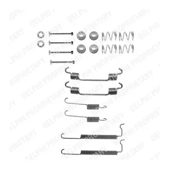 Kit d'accessoires, mâchoire de frein DELPHI LY1134