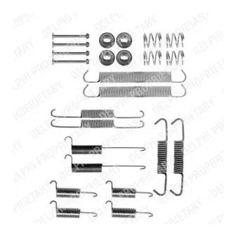 Kit d'accessoires, mâchoire de frein DELPHI LY1136