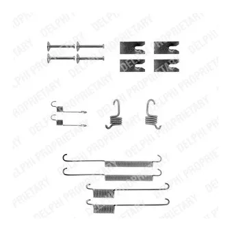 Kit d'accessoires, mâchoire de frein DELPHI LY1140