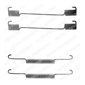 Kit d'accessoires, mâchoire de frein DELPHI LY1143