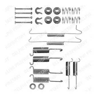 Kit d'accessoires, mâchoire de frein DELPHI LY1151