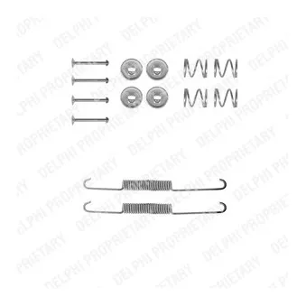 Kit d'accessoires, mâchoire de frein DELPHI LY1154