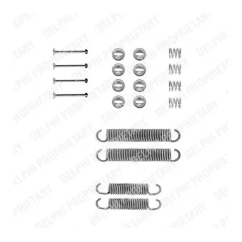 Kit d'accessoires, mâchoire de frein DELPHI LY1156