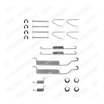 Kit d'accessoires, mâchoire de frein DELPHI