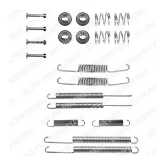 Kit d'accessoires, mâchoire de frein DELPHI LY1161