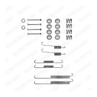Kit d'accessoires, mâchoire de frein DELPHI