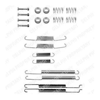 Kit d'accessoires, mâchoire de frein DELPHI LY1182