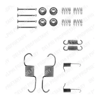 Kit d'accessoires, mâchoire de frein DELPHI LY1189